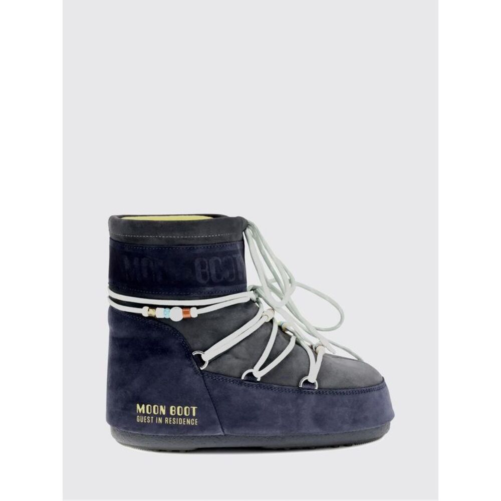 Moon Boot Men Icon Low Midnight Guest In Residence X Moon Boot Suede Ankle Boots